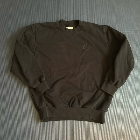 For Days Sweatshirt with Embroidered Smiley, black, Medium - Picture 2 of 5